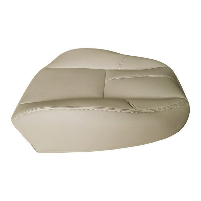 DURAFORCE For 2007-2014 Chevy Silverado Driver Bottom & Top leather seat cover Light Tan