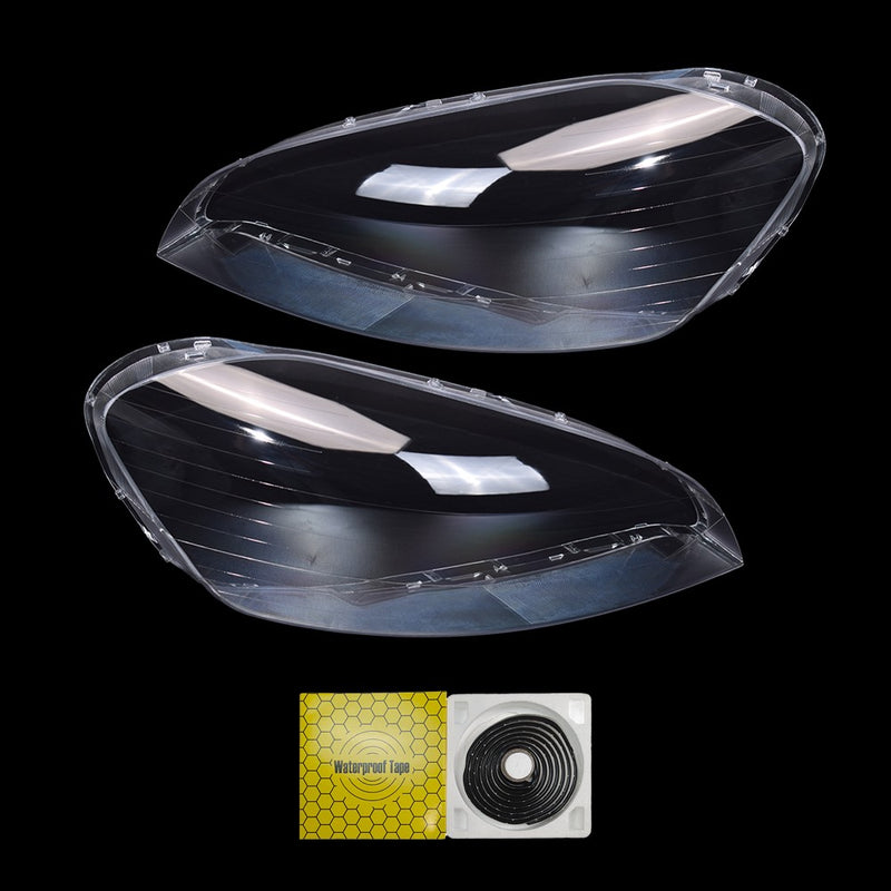 DURAFORCE Front Pair Headlight Lens Cover For Volvo XC60 2009 2010 2011 2012 2013 Clear