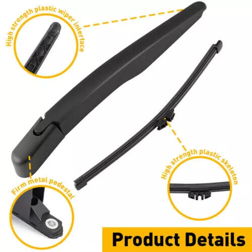DURAFORCE Rear Window Windshield Wiper Blade Arm For Ford Escape Explorer 2011-2024
