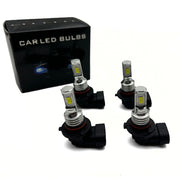 DURAFORCE 9006 9005 LED Headlights Kit Combo Bulbs 10000K High Low Beam Super White Bright