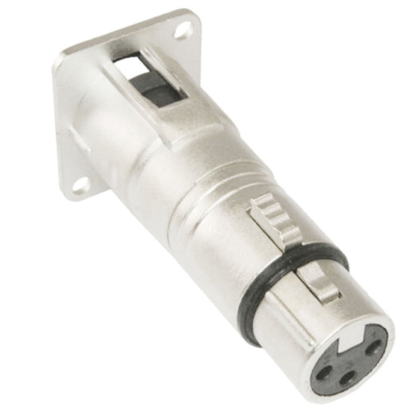 3Pin XLR Male to Female Audio Pass Thru Feed Panel Mount Connector Adapter US