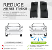 DURAFORCE For 2013-2017 Honda Accord 10 Fins Rear Bumper Diffuser Spoiler Lip Splitter
