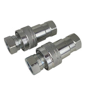 DURAFORCE 2Sets For Pioneer Ball Style 1/2" NPT Hydraulic Coupler Quick Connect Coupling