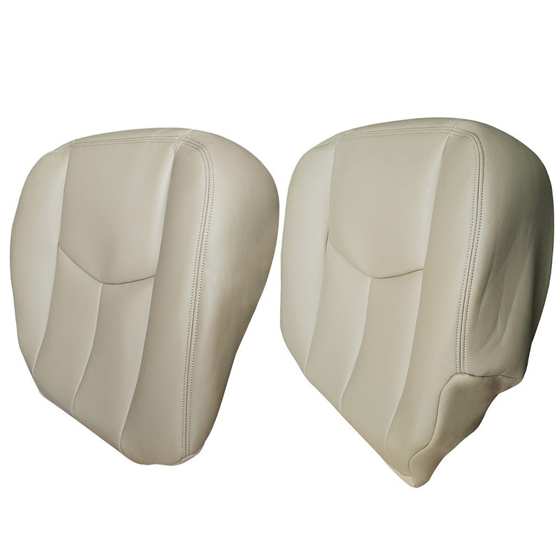 DURAFORCE Driver & passenger Bottom Leather Seat Covers For 2003-2006 Tahoe Suburban Yukon
