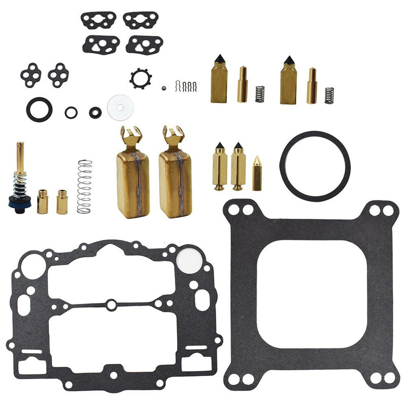 DURAFORCE Carburetor 8M0120193 Kit For Weber Marine W-4 BBL Mercruiser 809064 With Floats