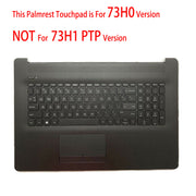 DURAFORCE New Palmrest Keyboard BL 73H0 Touchpad For HP 17-BY 17-CA L48409-001 Matte Black