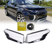 DURAFORCE Pair Fits For 2012-2019 Land Rover Range Rover Evoque Headlight Lens Cover New