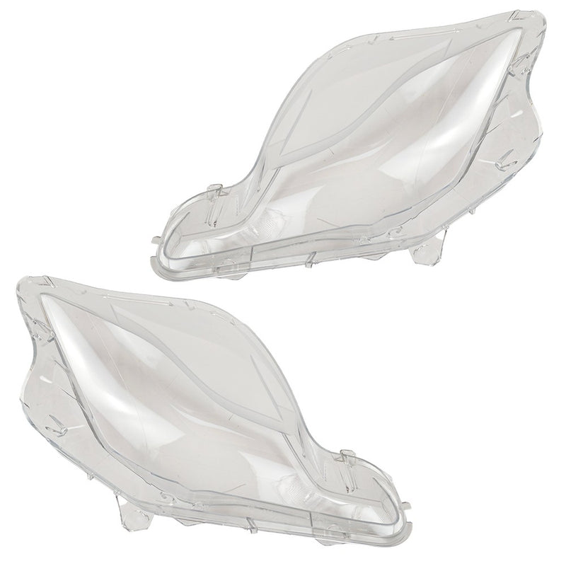 DURAFORCE A Pair Front Side Headlight Lens Cover For 2014- 2017 Maserati Quattroporte