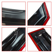 DURAFORCE 3D WAVY M STYLE WINDOW VISOR RAIN GUARD VENT FOR 2014-2018 KIA FORTE K3 SEDAN