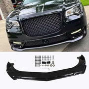 DURAFORCE For Chrysler 300 2006-2019 Front Bumper Lip Splitter Spoiler Chin Kit Gloss Blk