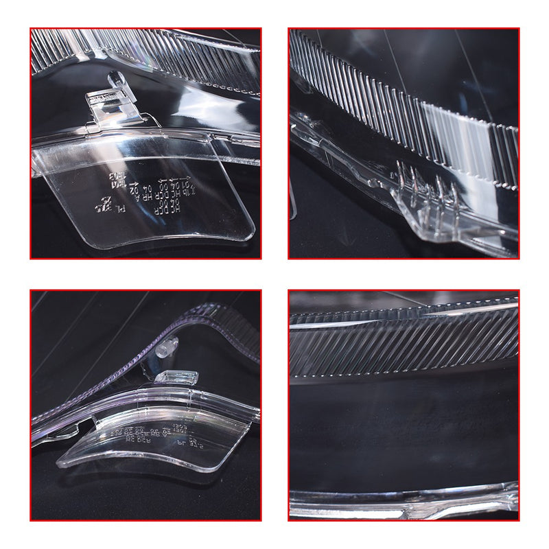 DURAFORCE A Pair Headlight Lens Cover Clear L+R For Mercedes Benz CLK C209 W209 2005-2009