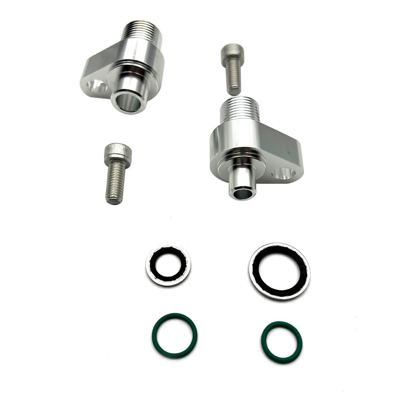 DURAFORCE LS Swap AC Compressor Adapter Fittings For Denso 10S17F & 10S20F