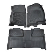 DURAFORCE Floor Mats Liner TPE Fit for 07-13 Silverado/Sierra 1500 and 07-14 2500/3500