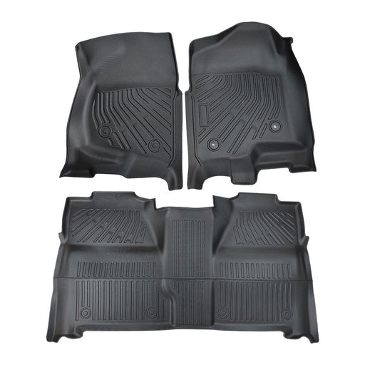 DURAFORCE Floor Mats Liner TPE Fit for 07-13 Silverado/Sierra 1500 and 07-14 2500/3500