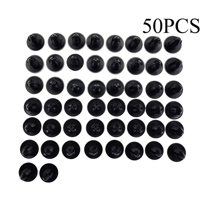 DURAFORCE 50x Bumper Fastener Rivet Clips Fender Shield Retainer Push Pin For Ford