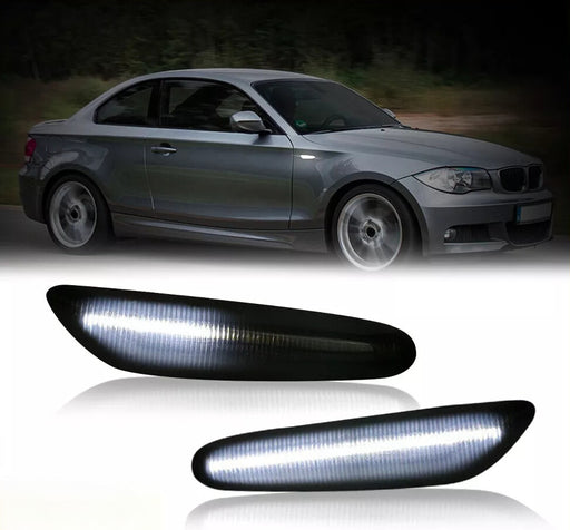 DURAFORCE For BMW E60 E82 E90 E83 E92 E46 LED Marker Side Turn Signal Lights Dynamic Smoke