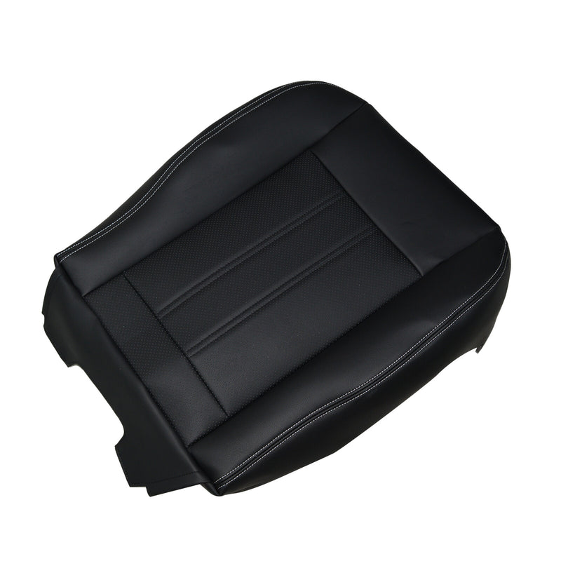 DURAFORCE Driver Side Bottom Seat Cover Black White Seam For 2008-2020 Dodge Grand Caravan
