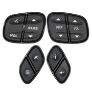 DURAFORCE 4Pcs For Chevy Silverado 1500 GMC Sierra Steering Wheel Switch Control Buttons