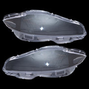 DURAFORCE Pair Front Headlamp Headlight Lens Cover Shell Clear For Jaguar XJ XJL 2010-2019