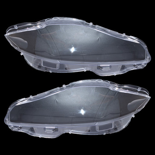 DURAFORCE Pair Front Headlamp Headlight Lens Cover Shell Clear For Jaguar XJ XJL 2010-2019