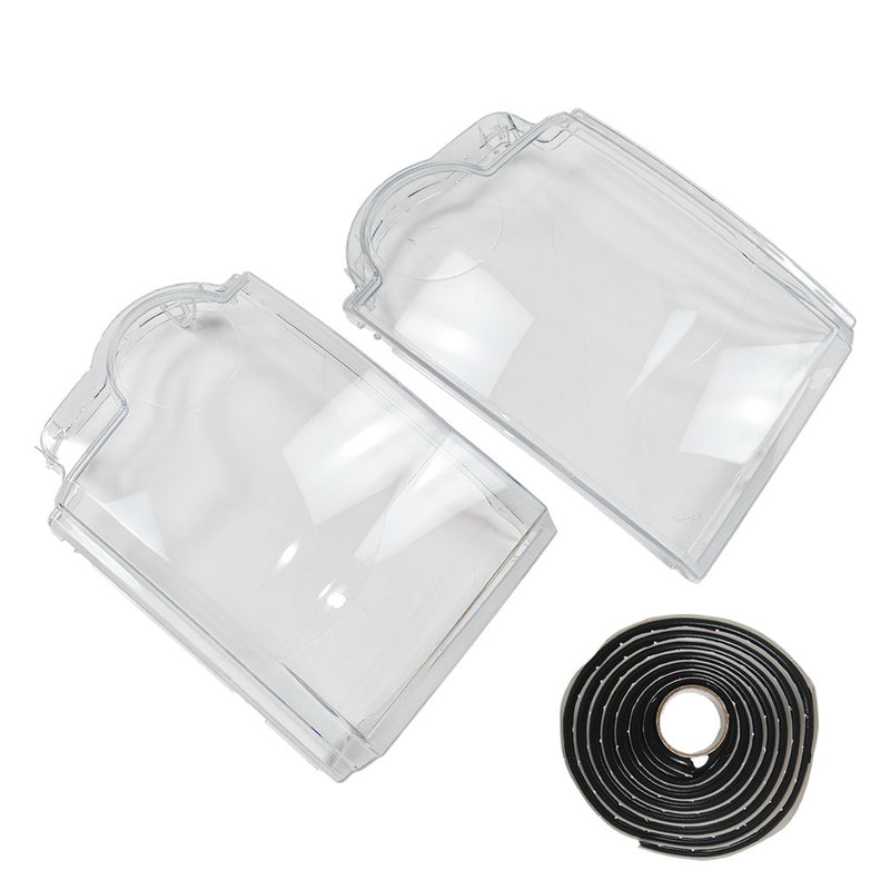 DURAFORCE Headlight Lens Cover Clear For Land Rover Discovery 3 LR3 2005-2009 With Glue