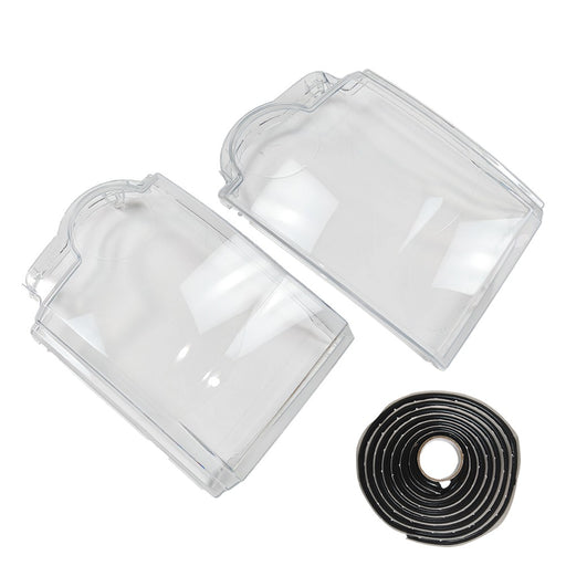 DURAFORCE Headlight Lens Cover Clear For Land Rover Discovery 3 LR3 2005-2009 With Glue
