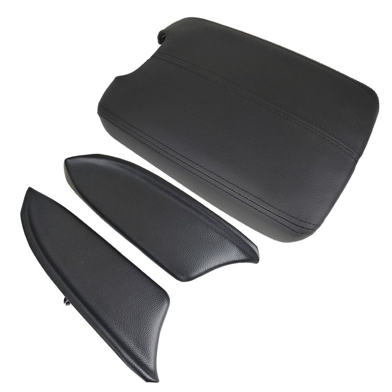 DURAFORCE Car Center Console Cover Front Door Panels Armrest Black for Honda Accord 08-12