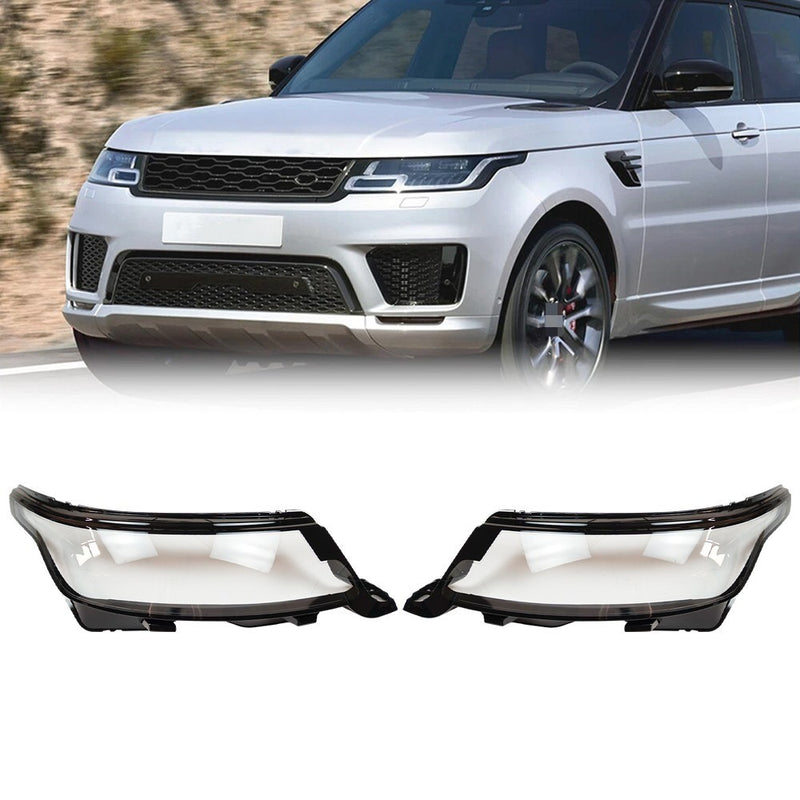 DURAFORCE For Land Rover Range Rover Sport 2018-2022 A Pair Front Headlight Lens Cover