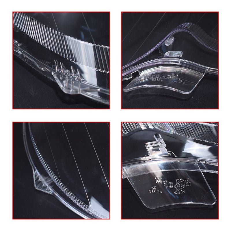 DURAFORCE A Pair Headlight Lens Cover Clear L+R For Mercedes Benz CLK C209 W209 2005-2009