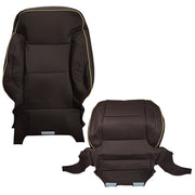 DURAFORCE Driver Leather Seat Cover Brown For 2014 2015-2019 Chevy Silverado HIGH COUNTRY