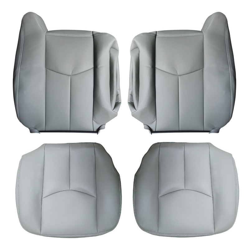 DURAFORCE Driver & Passenger Leather Seat Cover For 2003 2004 -2006 Chevy Tahoe Suburban