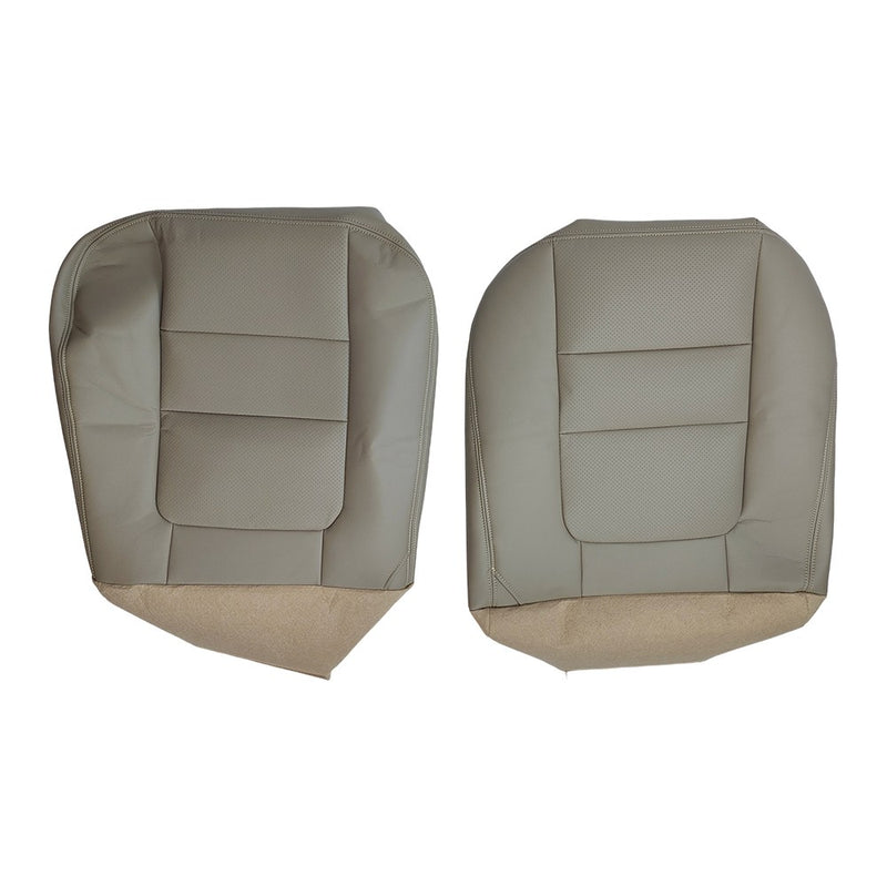 DURAFORCE Driver Passenger Bottom Top Leather Seat Cover TAN For 2001 Ford F250 Lariat New