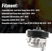 DURAFORCE Engine Water Pump for Land Rover Range Rover 2010-2021 Discovery Jaguar F-Type