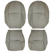 DURAFORCE Driver Passenger Bottom & Top Leather Seat Cover Gray For 2007-2012 Lexus ES350
