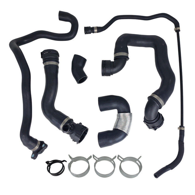 DURAFORCE Radiator Coolant Water Hose Pipe Kit 6 Hoses for BMW 135i 335i 335xi 2007-2010