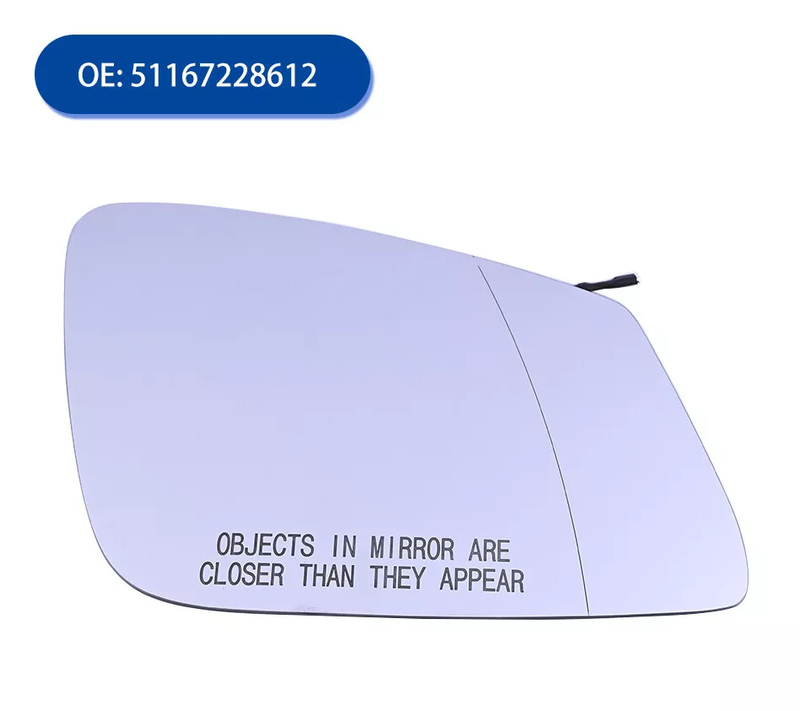 DURAFORCE 4Pin Passenger Right Side Mirror Glass Fit For 2010 2011-2016 BMW 528 550 535