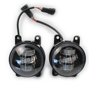 DURAFORCE For Honda Nissan Subaru White/Yellow Dual Color 9W LED Fog Lights Lamps