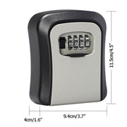 DURAFORCE 4 Digit Key Safe Lock Box Combination Wall Mount Security Storage Case Organizer