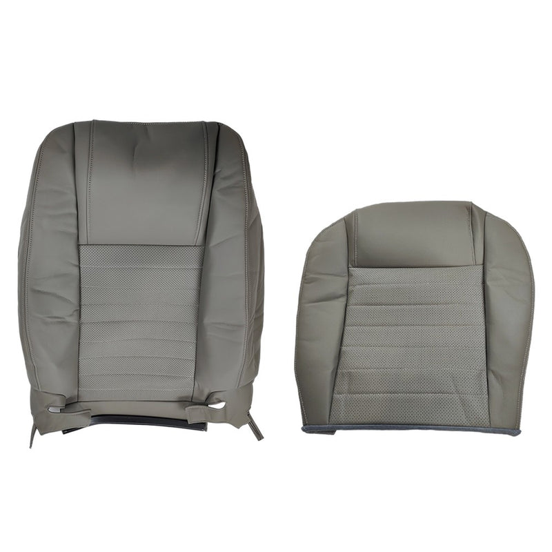 DURAFORCE Front Driver Top & Bottom Leather Covers For 2005 2006 -2009 Ford Mustang GT
