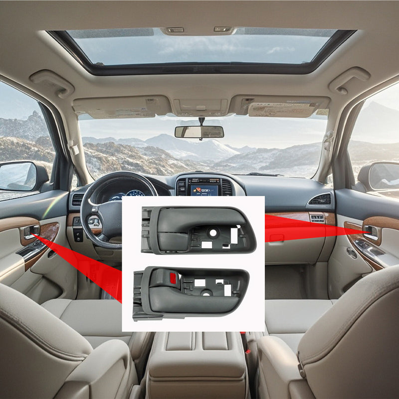 DURAFORCE Front Left ＆ Right Interior Door Handles 69206-AE010 For toyota Sienna 2004-2010