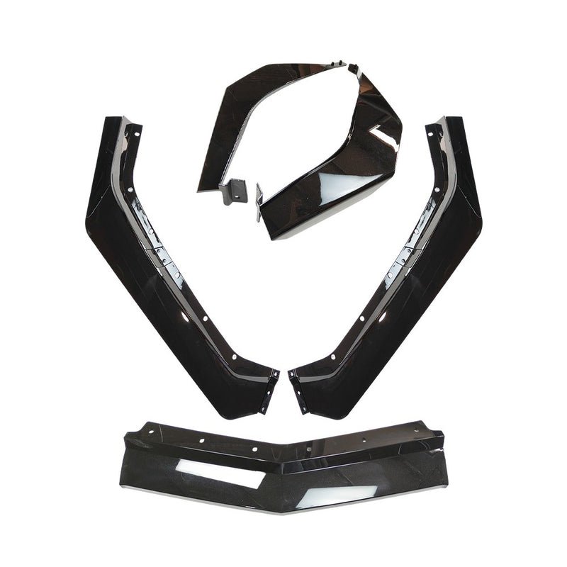 DURAFORCE For Corvette C8 Z51 STG 2020-2024 Gloss Black Front Bumper Lip Splitter