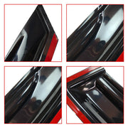 DURAFORCE Window Visor Vent Rain Shades Guards Deflectors For 04-08 Acura TL Sedan Black