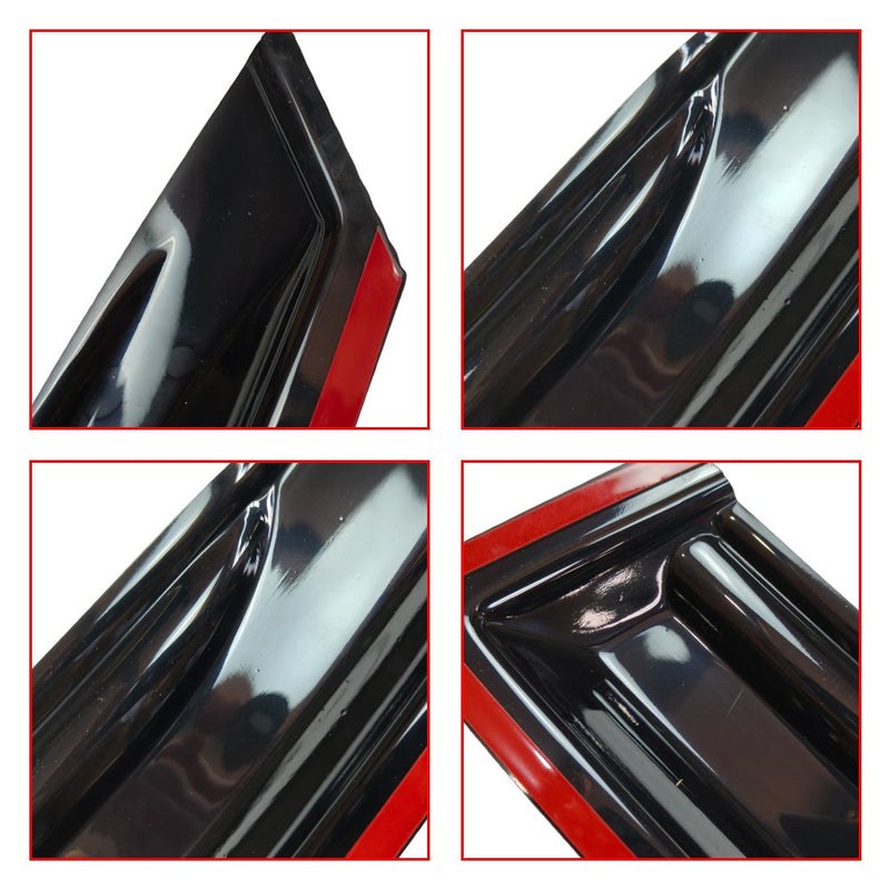 DURAFORCE Window Visor Vent Rain Shades Guards Deflectors For 04-08 Acura TL Sedan Black
