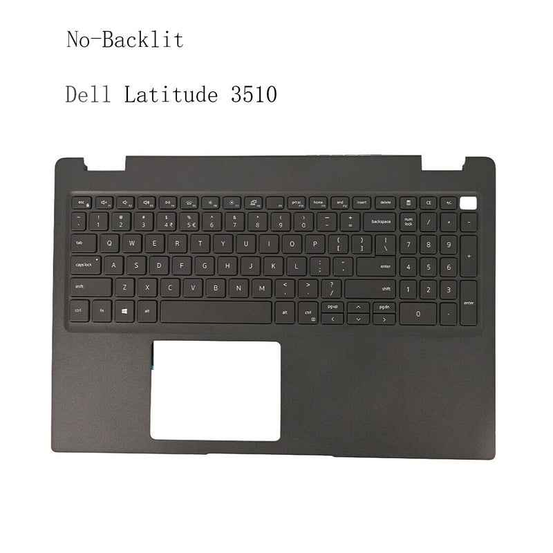 DURAFORCE New Palmrest Upper Case No-Backlit Keyboard 0JYG4Y JYG4Y For Dell Latitude 3510