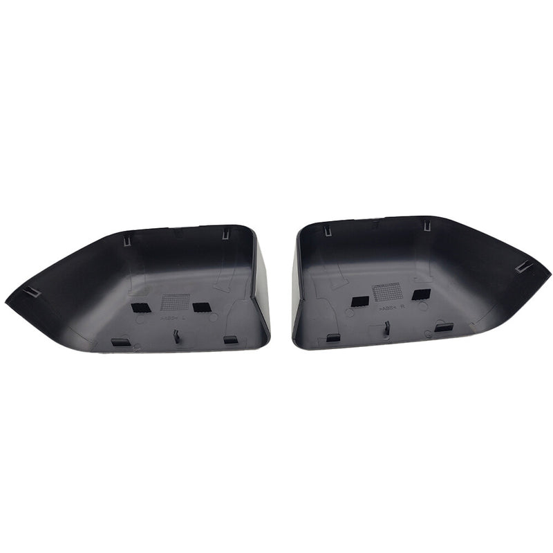 DURAFORCE Black Mirror Cover Cap Set LH & RH For 2017-2022 Ford Super Duty F250 F350 F450