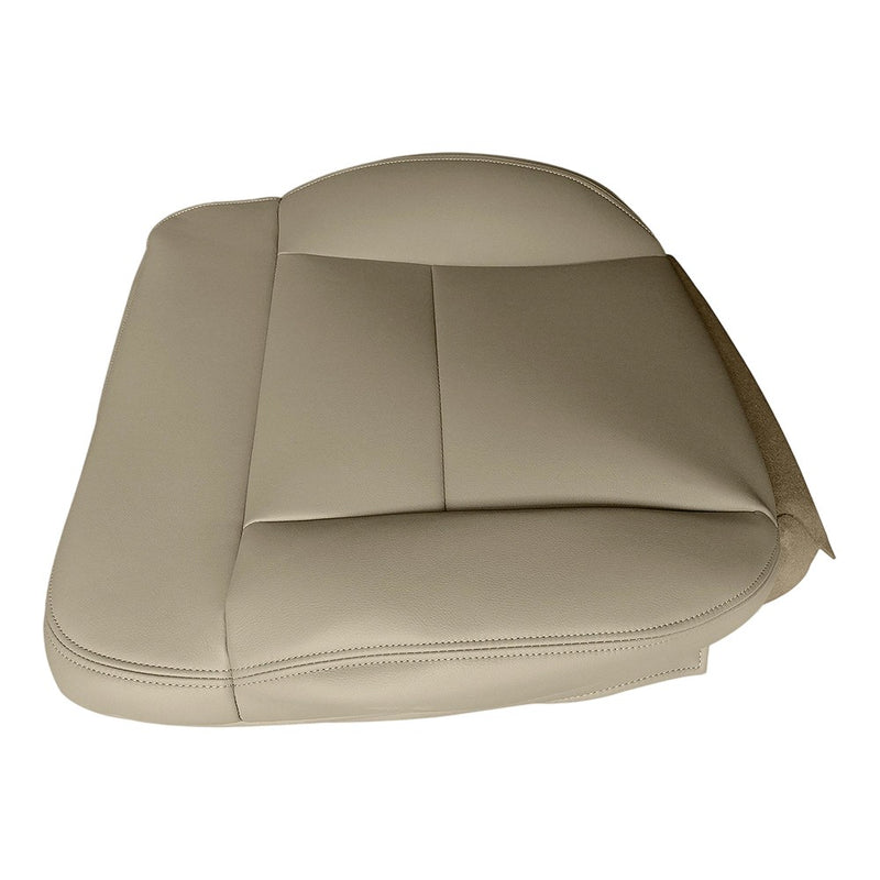 DURAFORCE Front Driver Bottom Replacement Leather Seat-Cover Tan For 2004 Ford F150