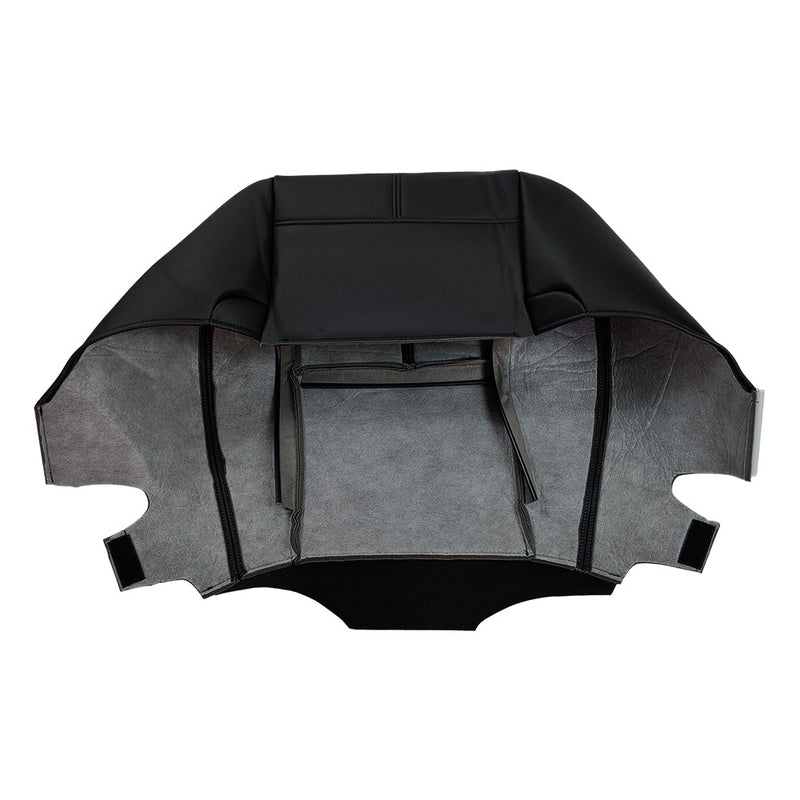 DURAFORCE Driver Passenger Leather Seat Cover Black For Chevy Silverado 1500 2500 2007-14
