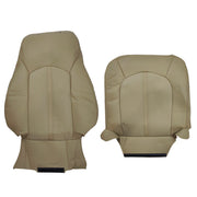 DURAFORCE 2008 to 2013 For Cadillac CTS Front Driver Top & Bottom Leather Seat Covers Tan