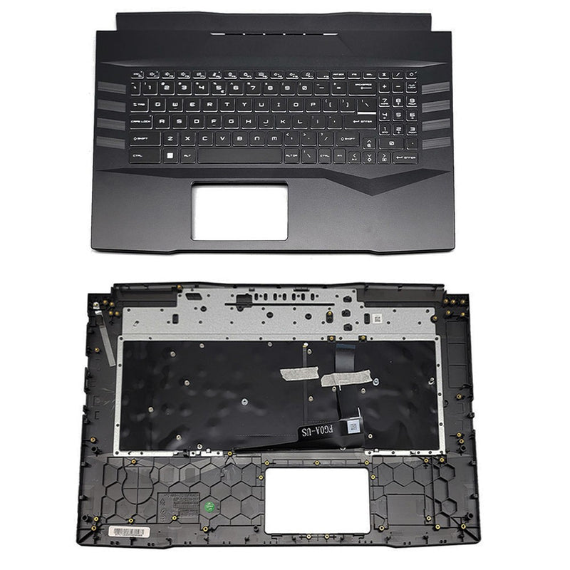 DURAFORCE New For MSI Pulse GL76 11UDK SCK MS-17L1 Palmrest Upper Cover Backlit Keyboard