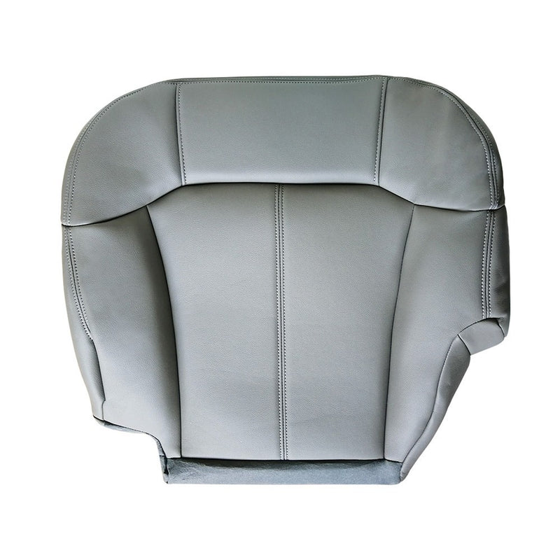 DURAFORCE For 1999 2000 2001 2002 GMC Sierra Driver Side Leather Bottom Seat Cover Gray